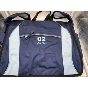 Vintage Limited Too 02 Navy Blue & Light Blue Backpack School Bag Y2K  read